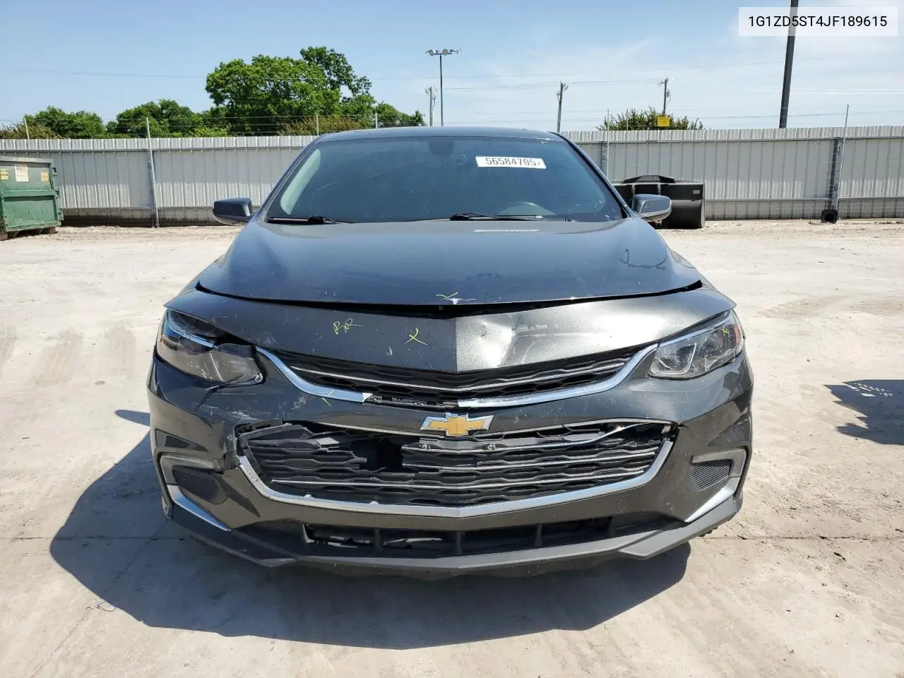 2018 Chevrolet Malibu Lt VIN: 1G1ZD5ST4JF189615 Lot: 56584705