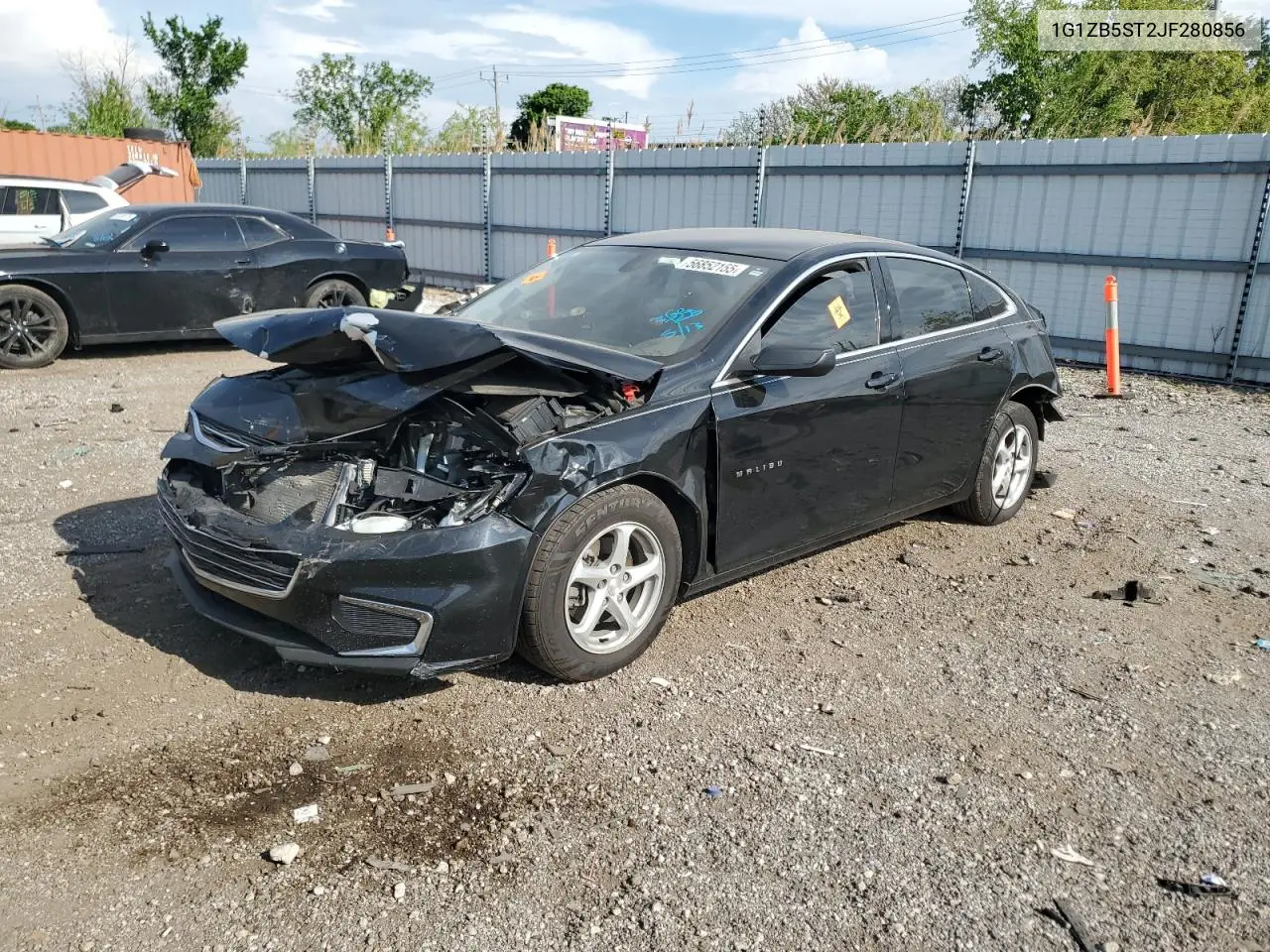 2018 Chevrolet Malibu Ls VIN: 1G1ZB5ST2JF280856 Lot: 56852155