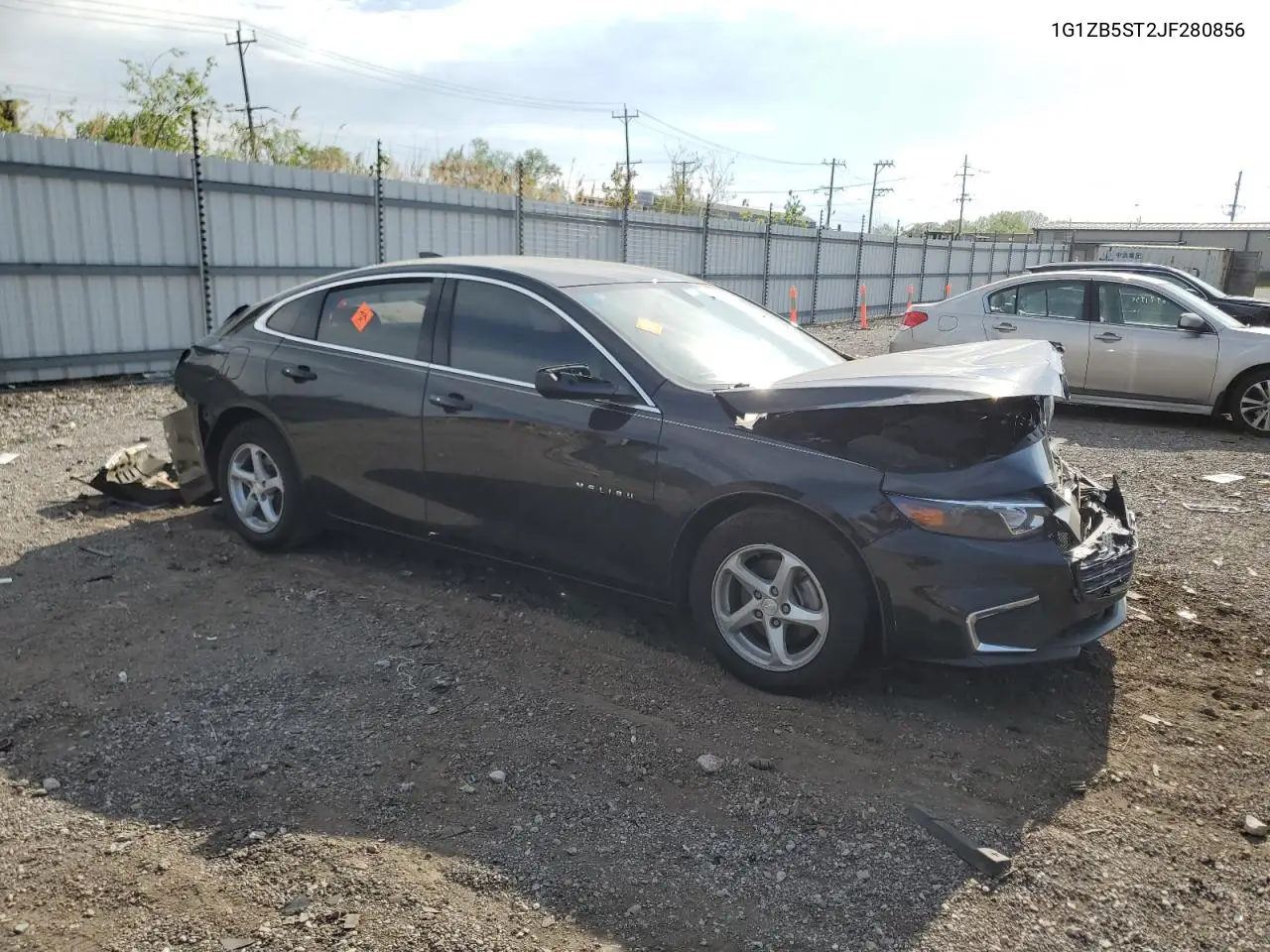 2018 Chevrolet Malibu Ls VIN: 1G1ZB5ST2JF280856 Lot: 56852155