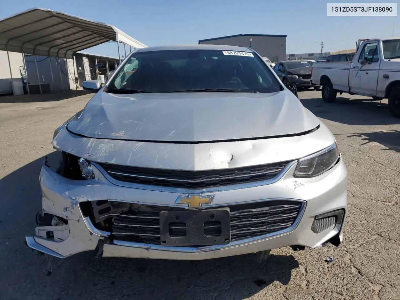 2018 Chevrolet Malibu Lt VIN: 1G1ZD5ST3JF138090 Lot: 58791415