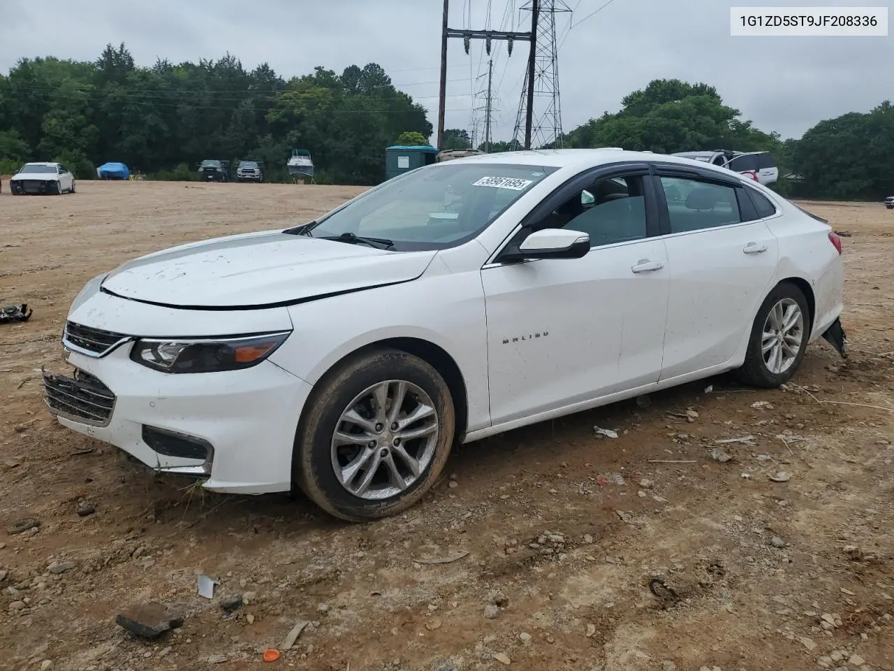 2018 Chevrolet Malibu Lt VIN: 1G1ZD5ST9JF208336 Lot: 58961695
