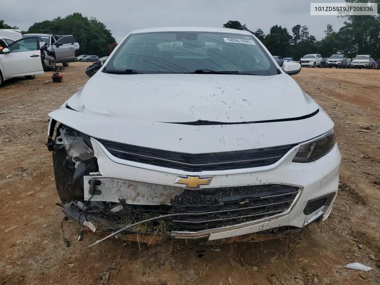 2018 Chevrolet Malibu Lt VIN: 1G1ZD5ST9JF208336 Lot: 58961695