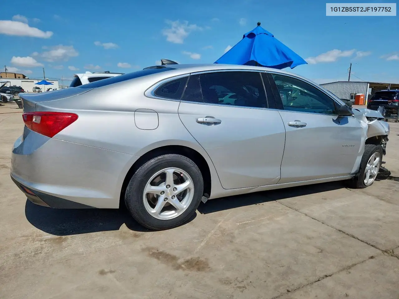 2018 Chevrolet Malibu Ls VIN: 1G1ZB5ST2JF197752 Lot: 62032285