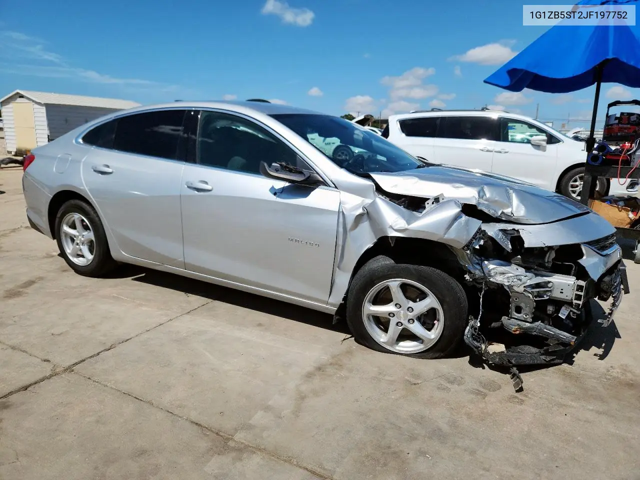 2018 Chevrolet Malibu Ls VIN: 1G1ZB5ST2JF197752 Lot: 62032285