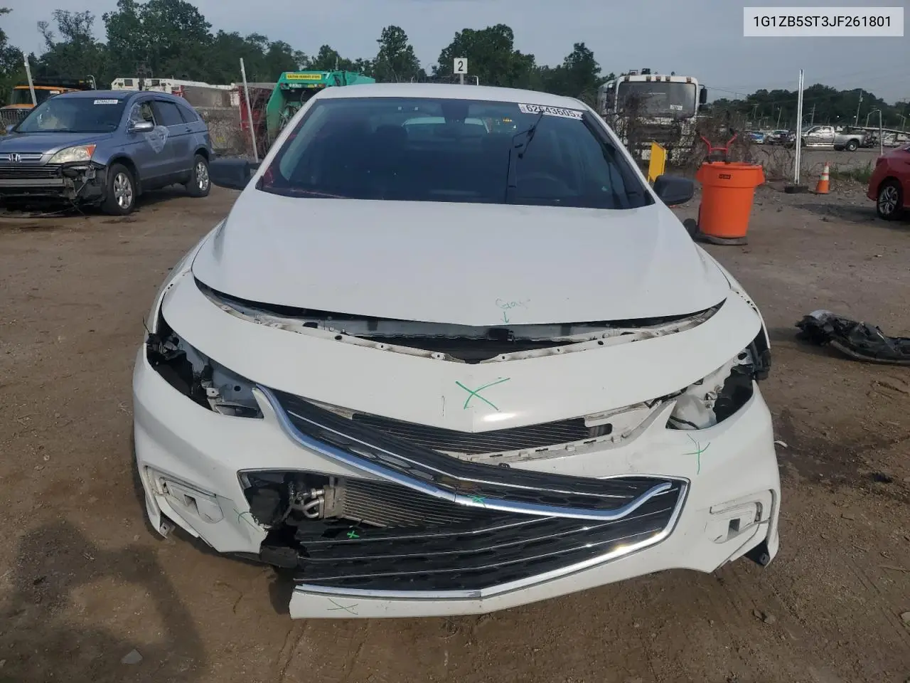 2018 Chevrolet Malibu Ls VIN: 1G1ZB5ST3JF261801 Lot: 62643605
