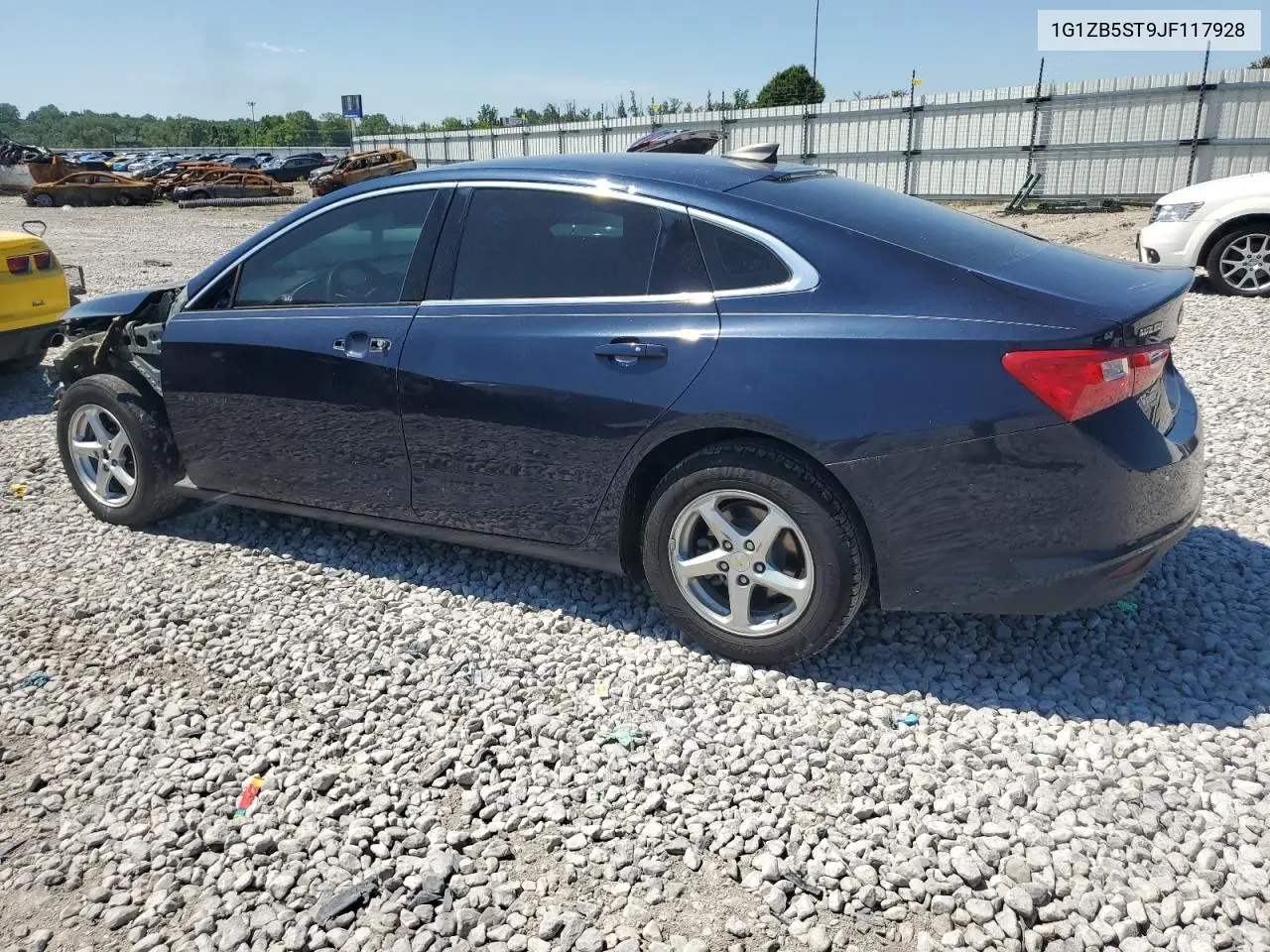 2018 Chevrolet Malibu Ls VIN: 1G1ZB5ST9JF117928 Lot: 62718495