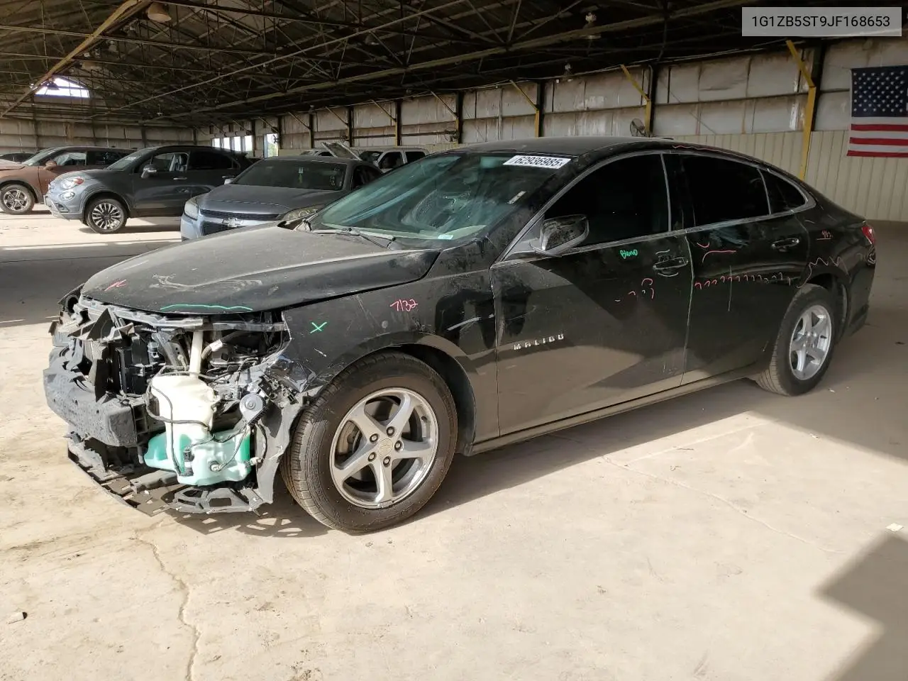 2018 Chevrolet Malibu Ls VIN: 1G1ZB5ST9JF168653 Lot: 62936985