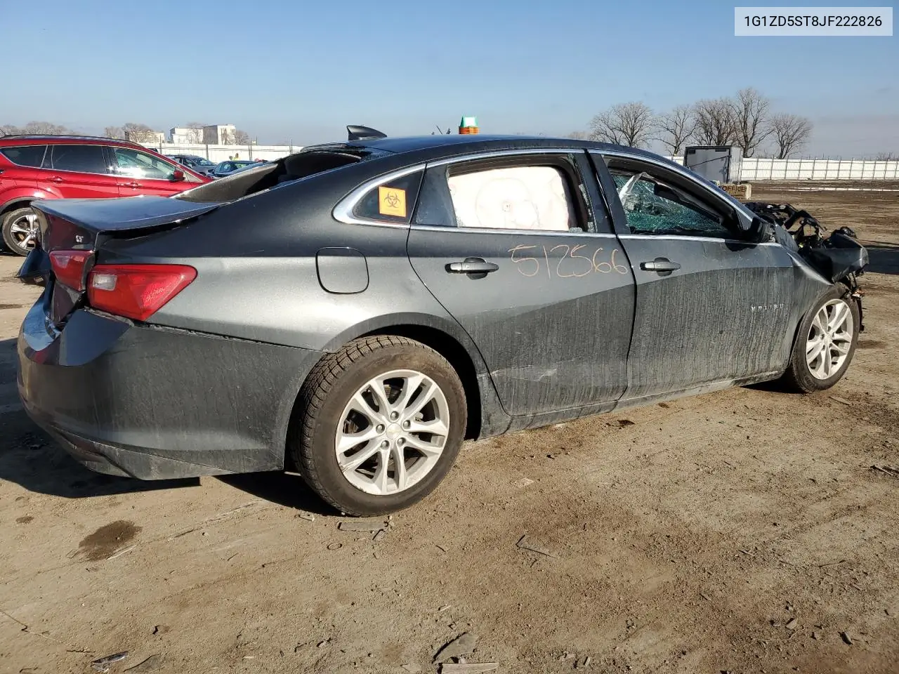 2018 Chevrolet Malibu Lt VIN: 1G1ZD5ST8JF222826 Lot: 85341984