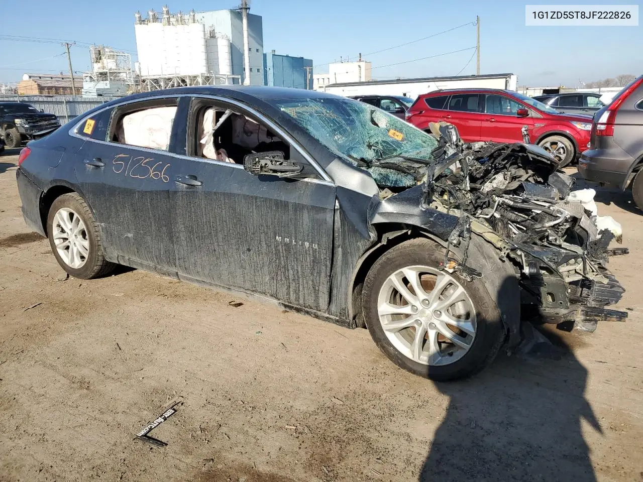 2018 Chevrolet Malibu Lt VIN: 1G1ZD5ST8JF222826 Lot: 85341984