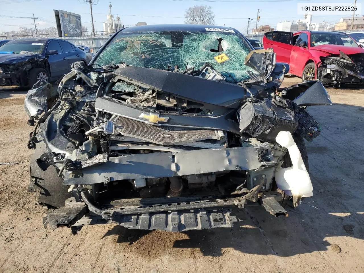 2018 Chevrolet Malibu Lt VIN: 1G1ZD5ST8JF222826 Lot: 85341984