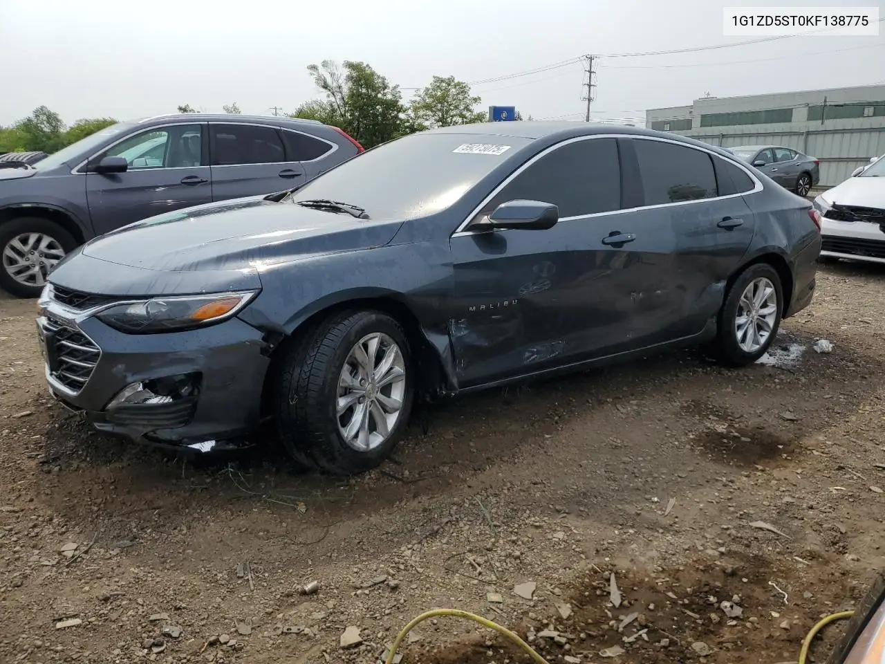 2019 Chevrolet Malibu Lt VIN: 1G1ZD5ST0KF138775 Lot: 59273075