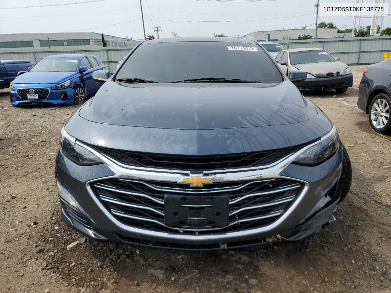 2019 Chevrolet Malibu Lt VIN: 1G1ZD5ST0KF138775 Lot: 59273075