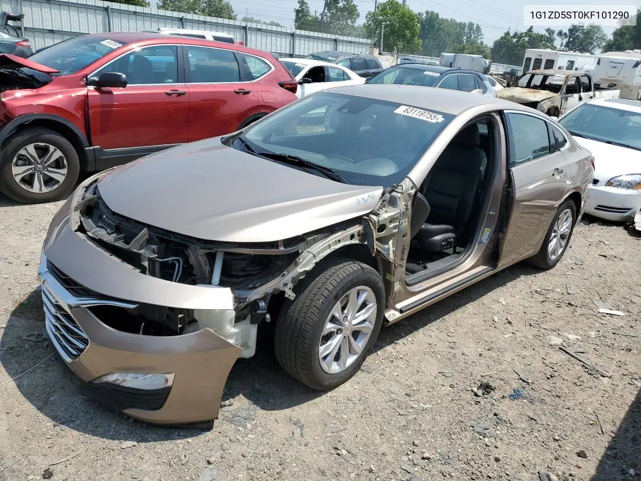 1G1ZD5ST0KF101290 2019 Chevrolet Malibu Lt