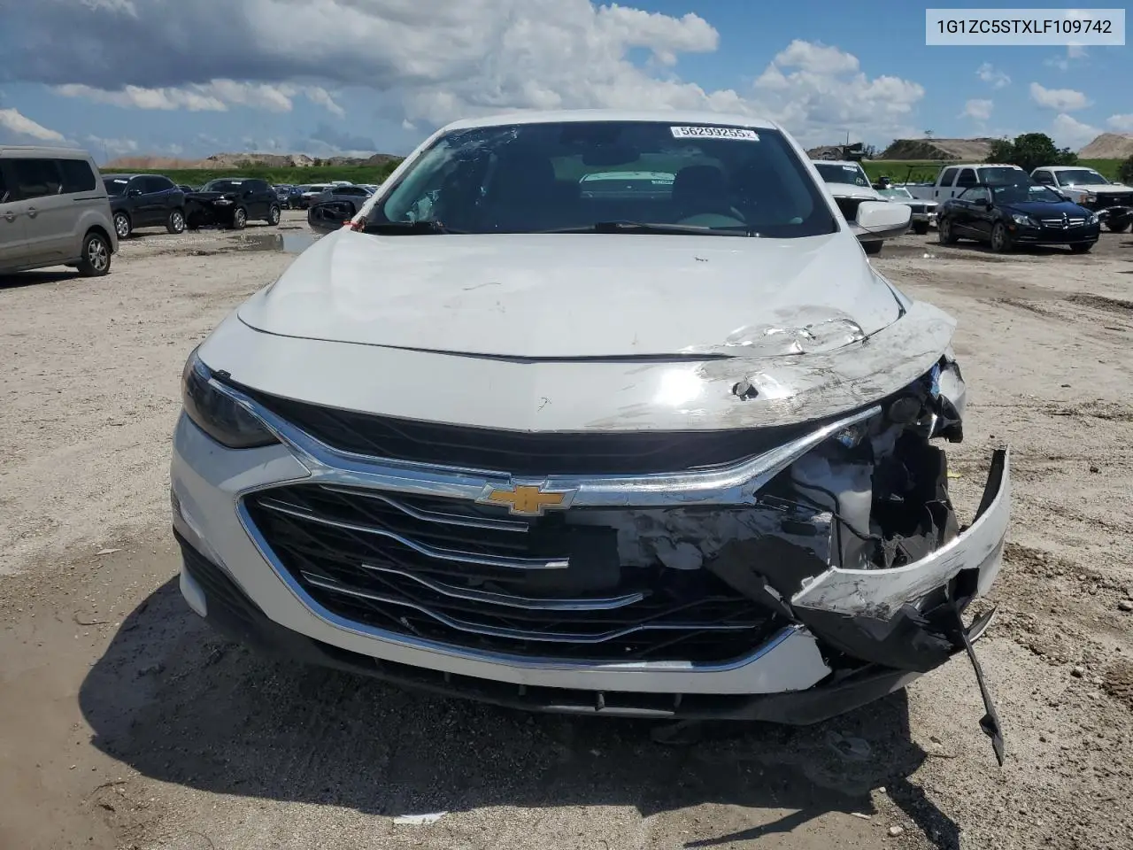 2020 Chevrolet Malibu Ls VIN: 1G1ZC5STXLF109742 Lot: 56299255
