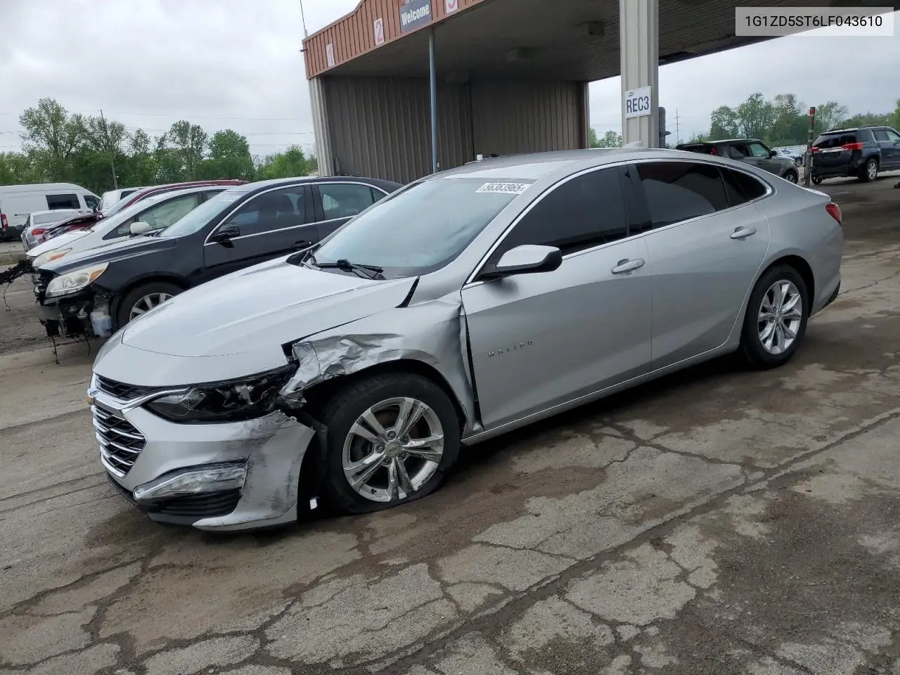 2020 Chevrolet Malibu Lt VIN: 1G1ZD5ST6LF043610 Lot: 56363965