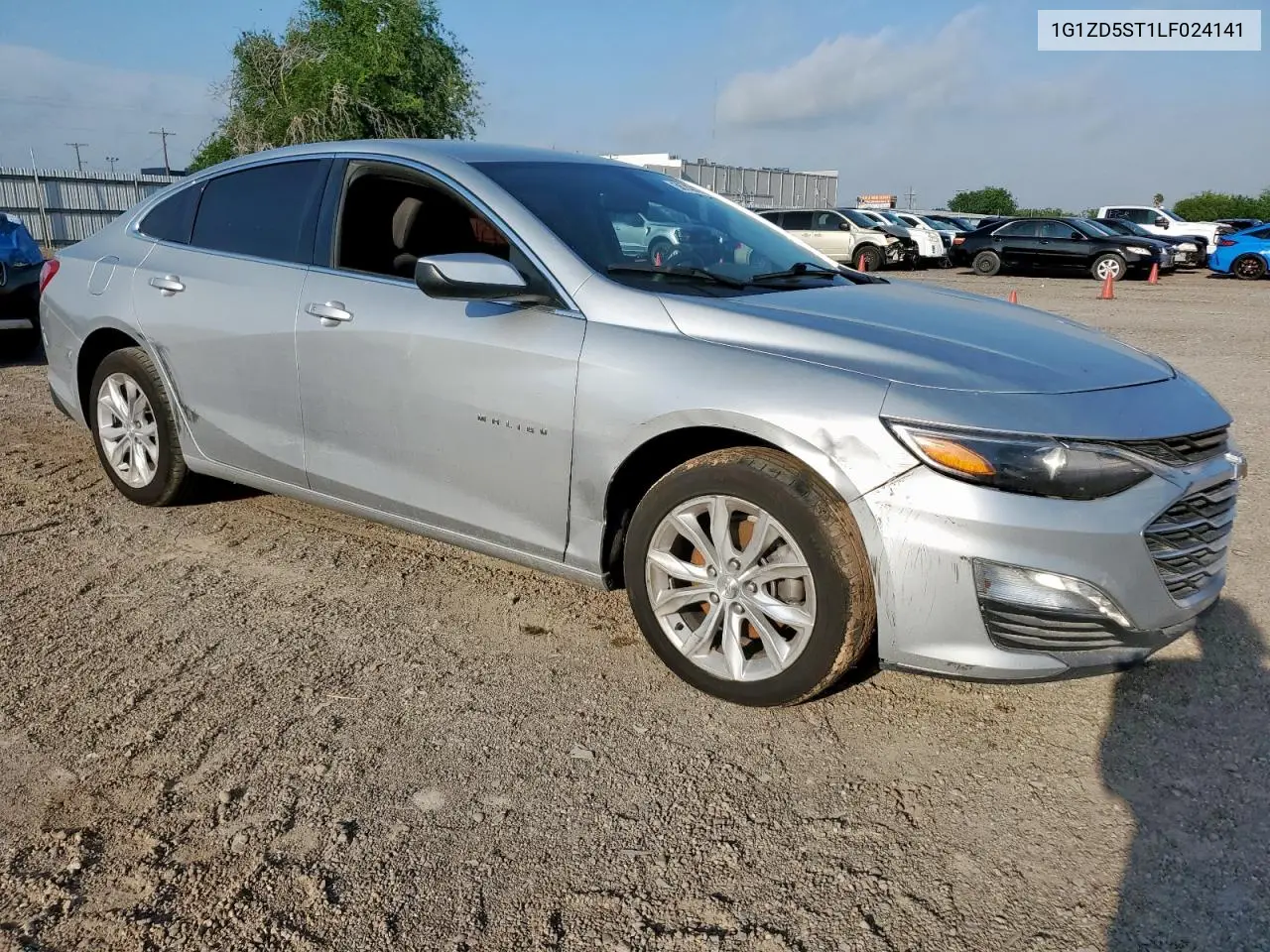 2020 Chevrolet Malibu Lt VIN: 1G1ZD5ST1LF024141 Lot: 56742475