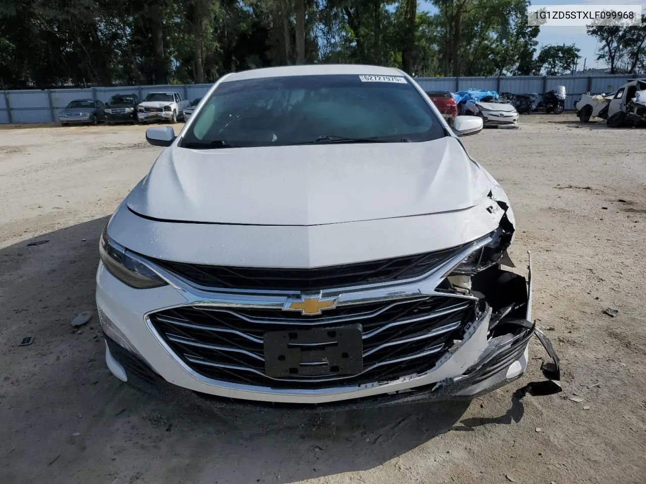 2020 Chevrolet Malibu Lt VIN: 1G1ZD5STXLF099968 Lot: 62727975