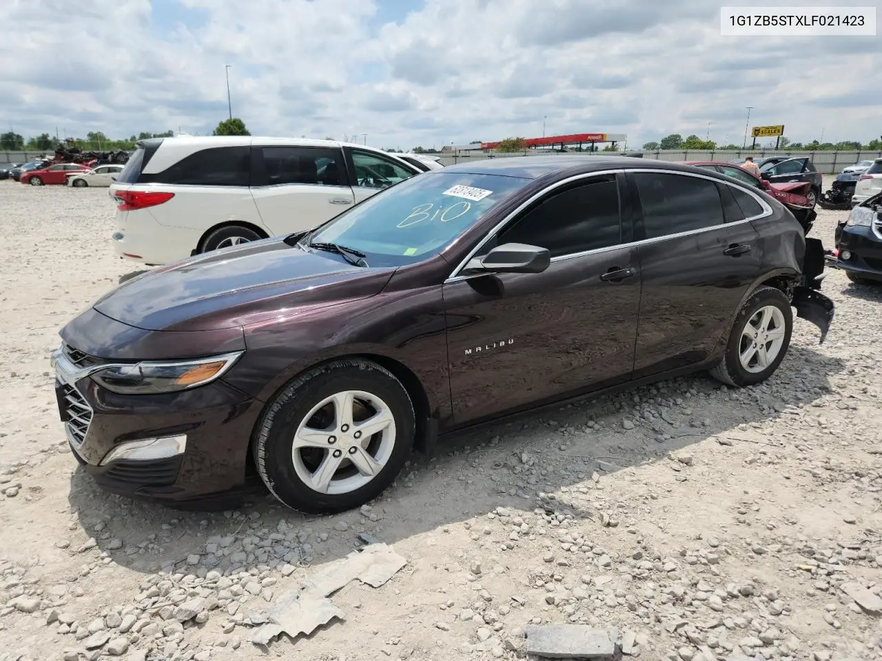 2020 Chevrolet Malibu Ls VIN: 1G1ZB5STXLF021423 Lot: 62813405