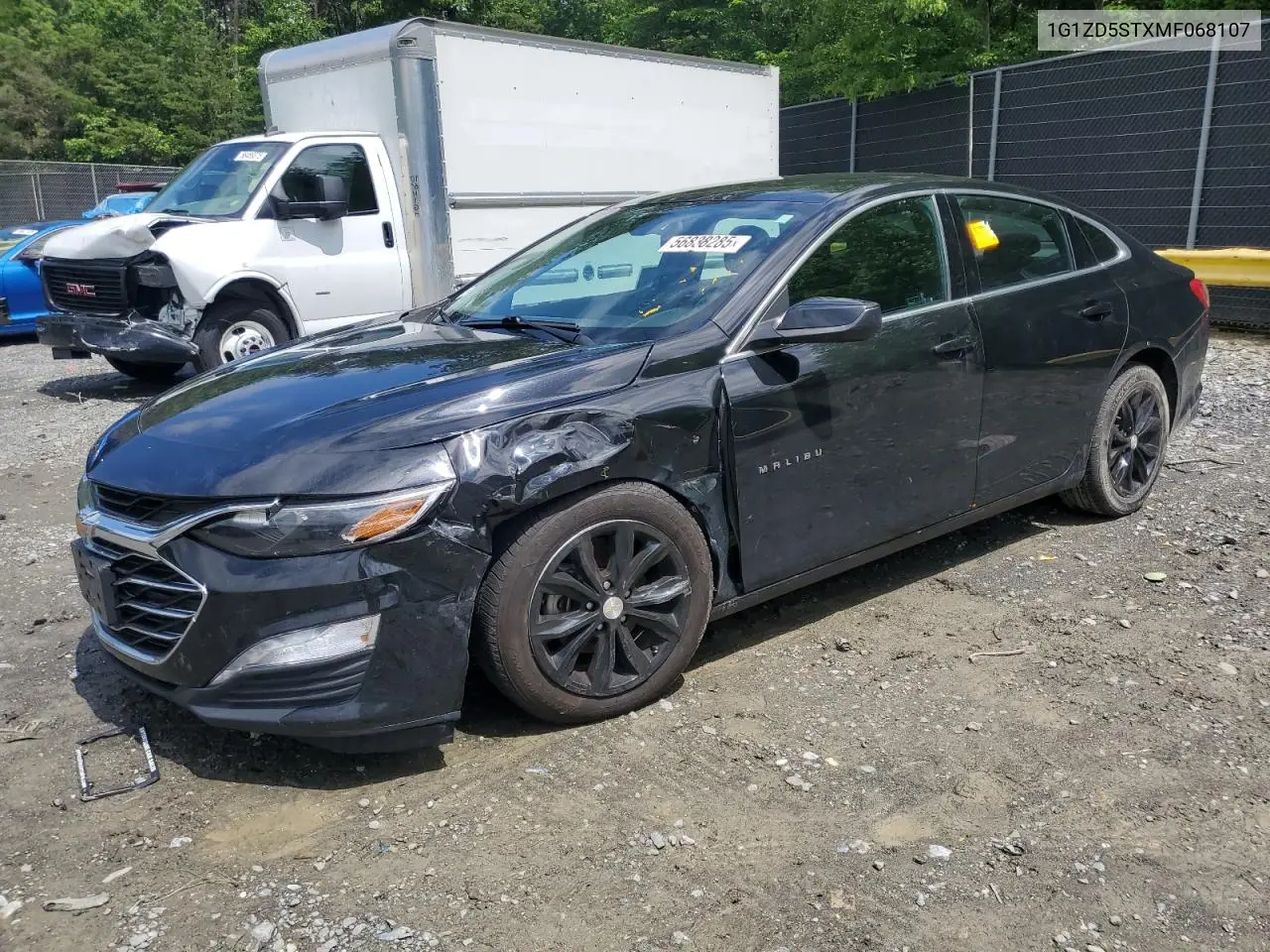 2021 Chevrolet Malibu Lt VIN: 1G1ZD5STXMF068107 Lot: 56838285