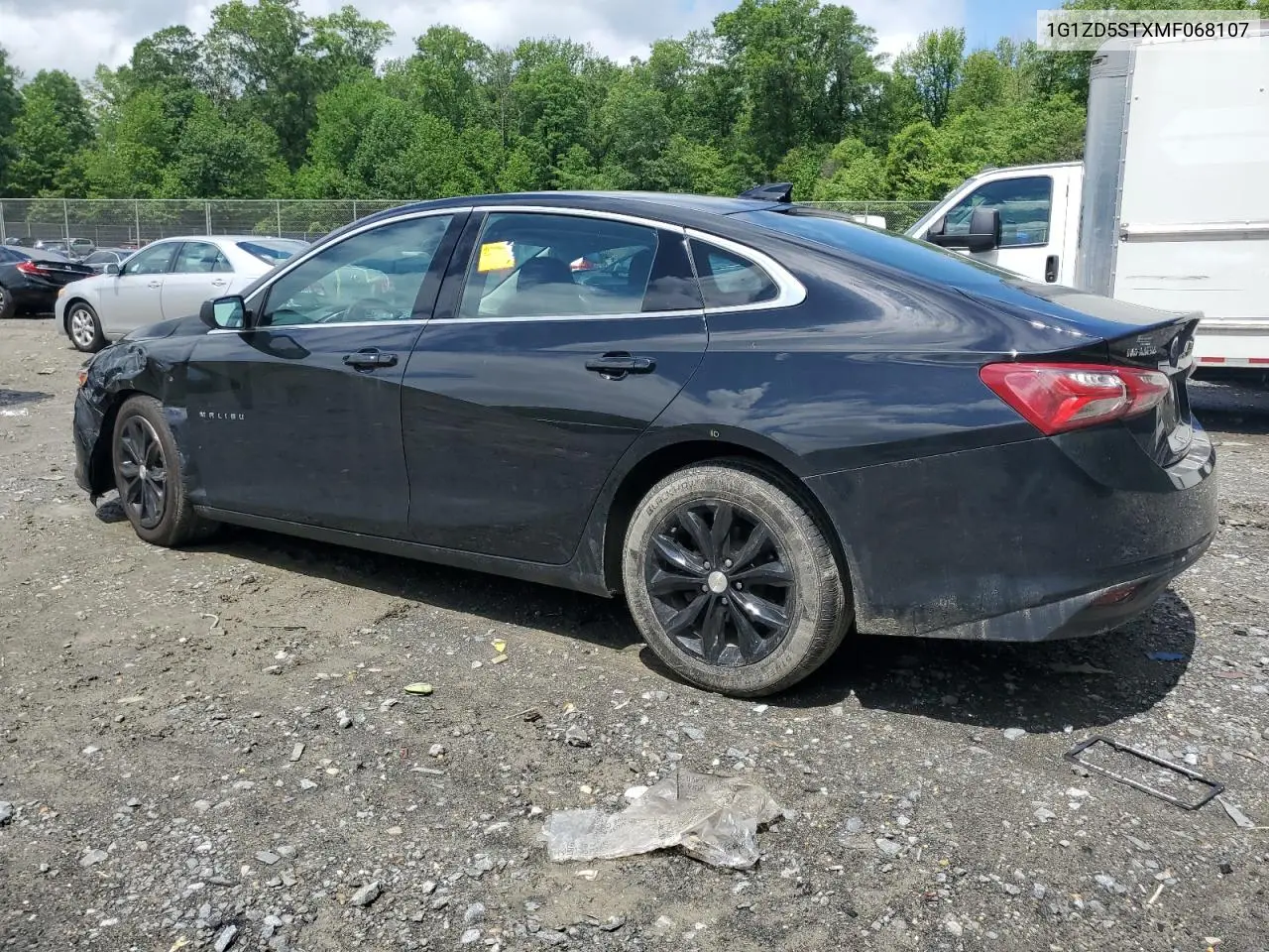 2021 Chevrolet Malibu Lt VIN: 1G1ZD5STXMF068107 Lot: 56838285