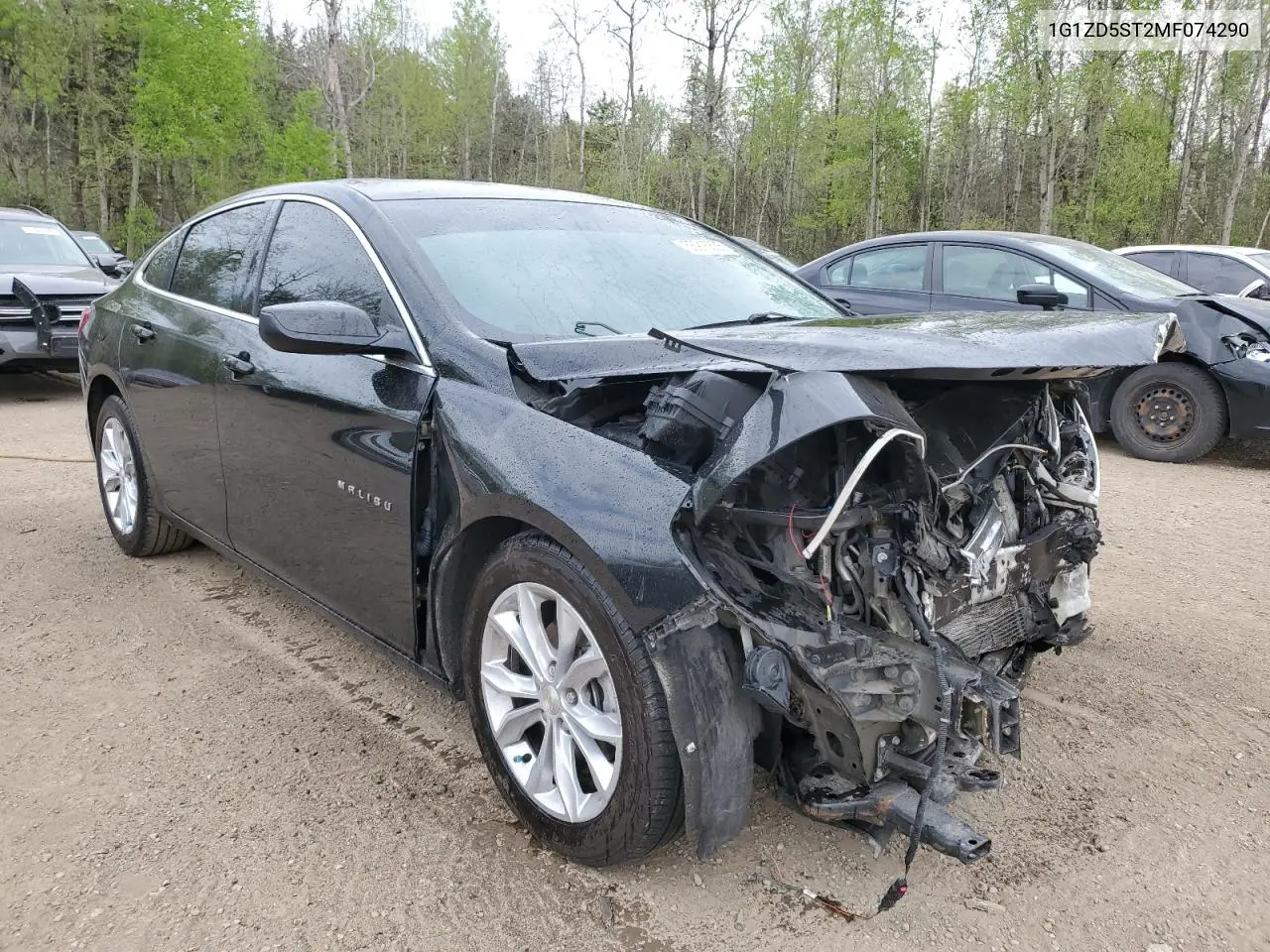 2021 Chevrolet Malibu Lt VIN: 1G1ZD5ST2MF074290 Lot: 56916635