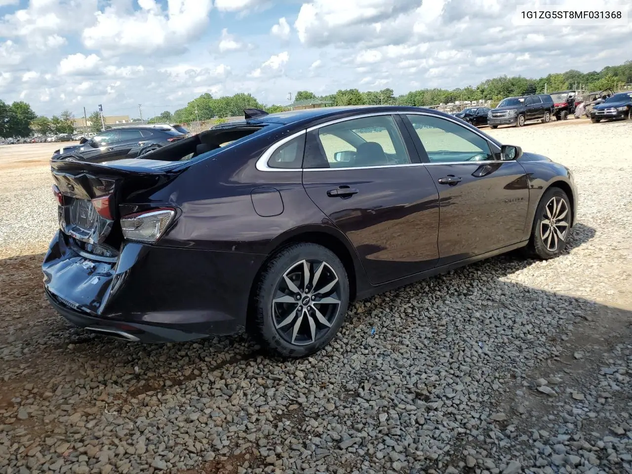 2021 Chevrolet Malibu Rs VIN: 1G1ZG5ST8MF031368 Lot: 62545275