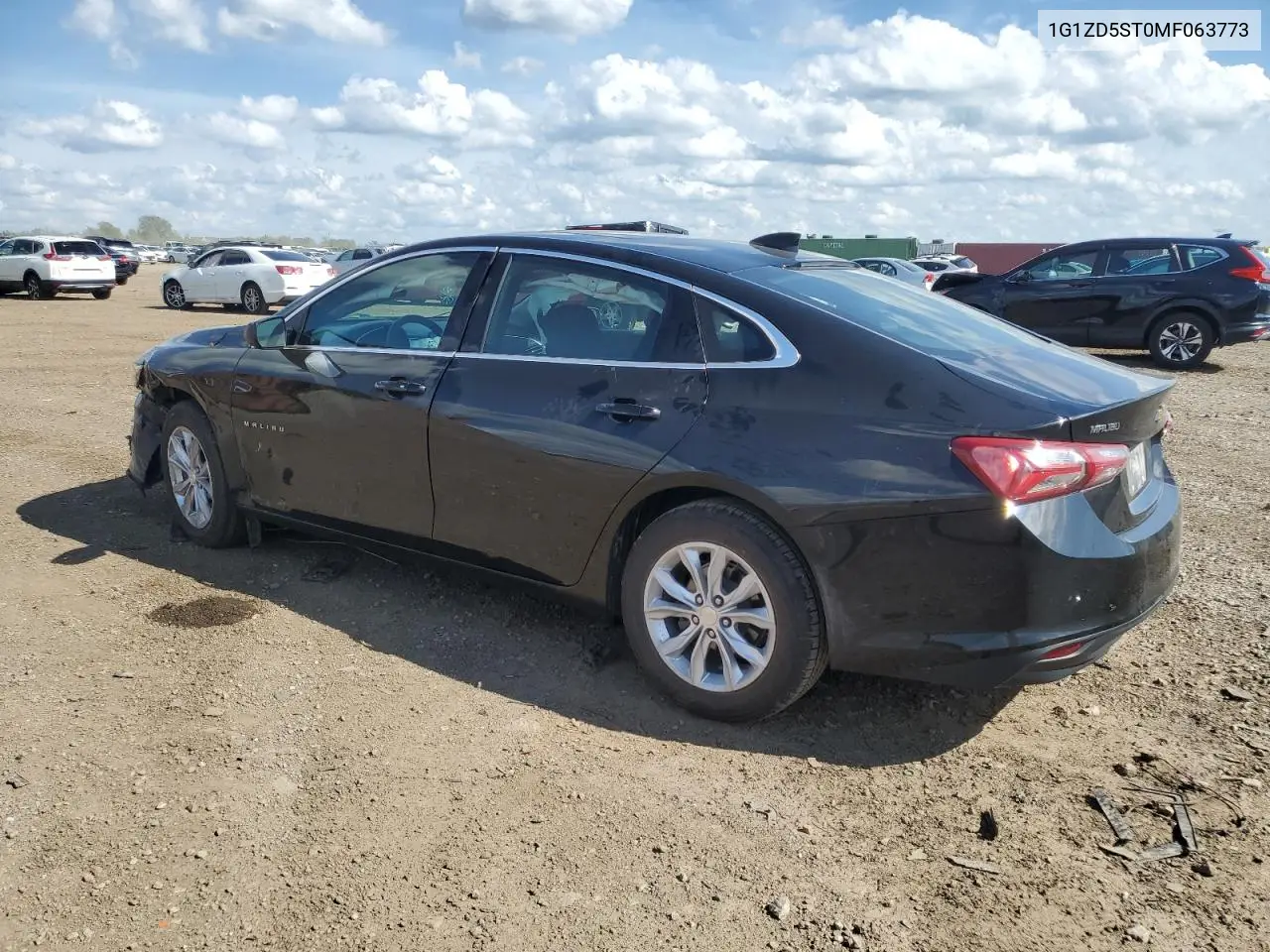 2021 Chevrolet Malibu Lt VIN: 1G1ZD5ST0MF063773 Lot: 62761915