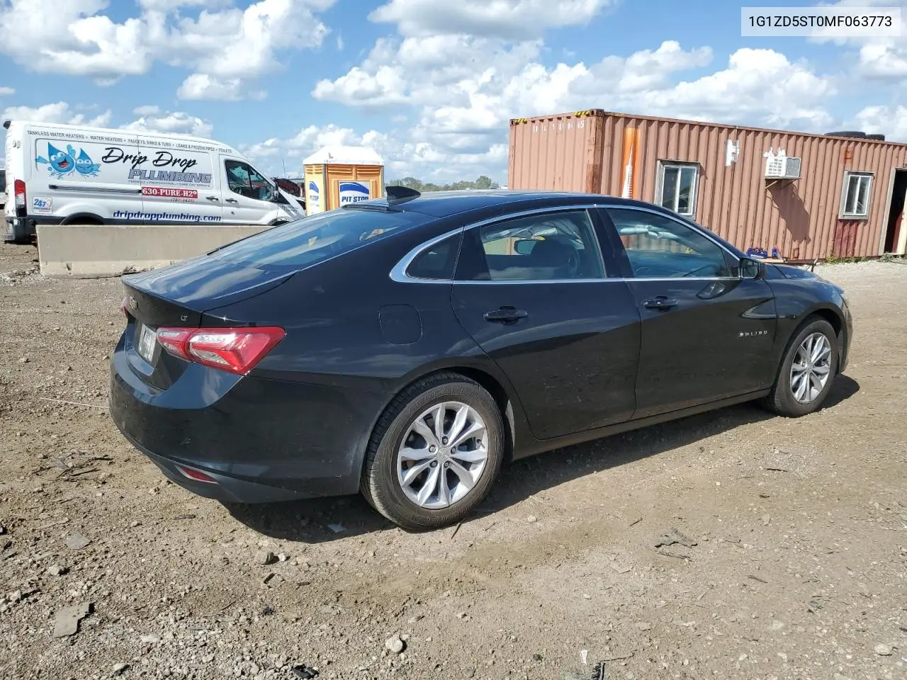 2021 Chevrolet Malibu Lt VIN: 1G1ZD5ST0MF063773 Lot: 62761915