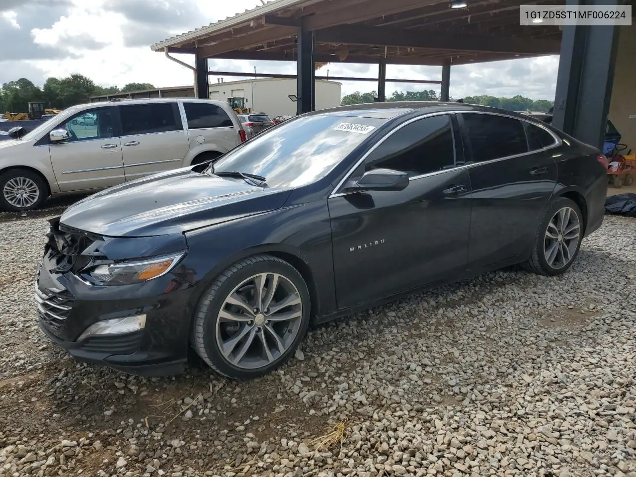 2021 Chevrolet Malibu Lt VIN: 1G1ZD5ST1MF006224 Lot: 62863455