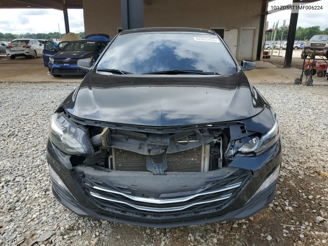 2021 Chevrolet Malibu Lt VIN: 1G1ZD5ST1MF006224 Lot: 62863455