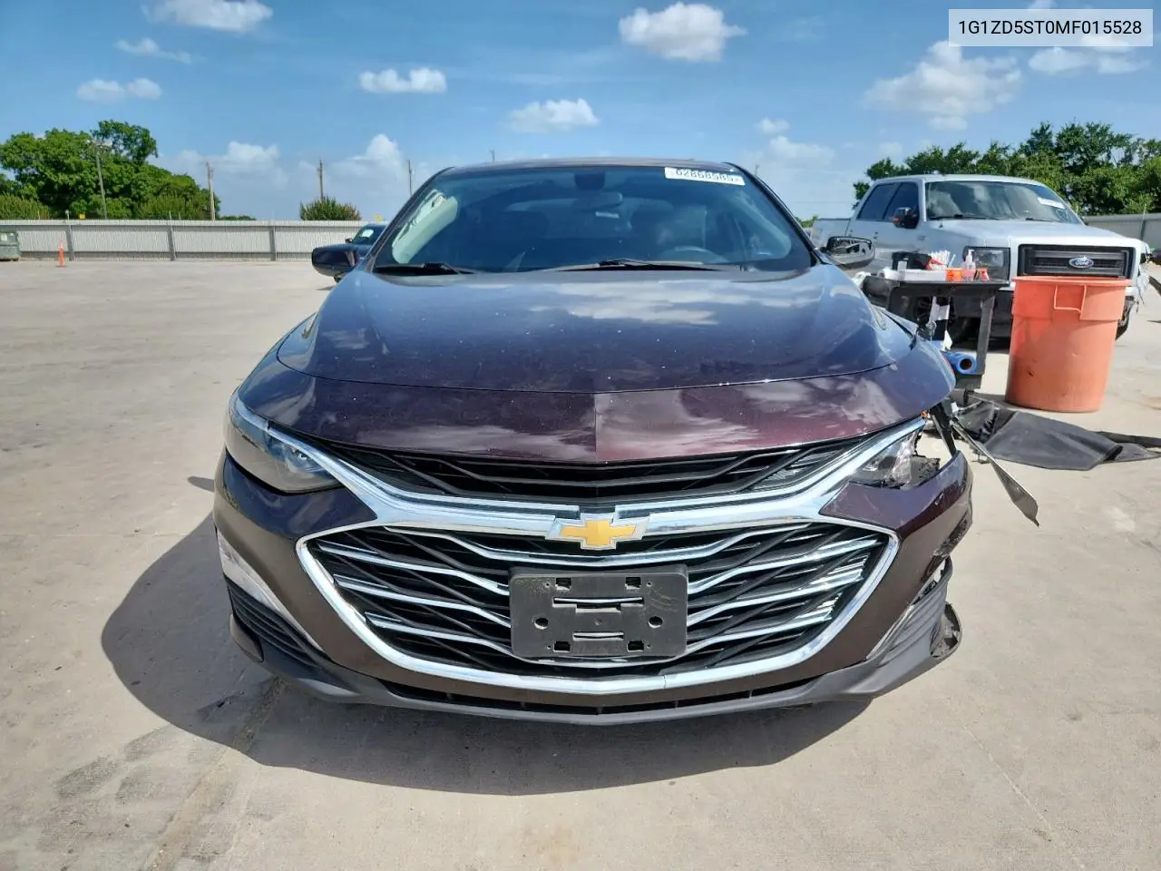 2021 Chevrolet Malibu Lt VIN: 1G1ZD5ST0MF015528 Lot: 62868585