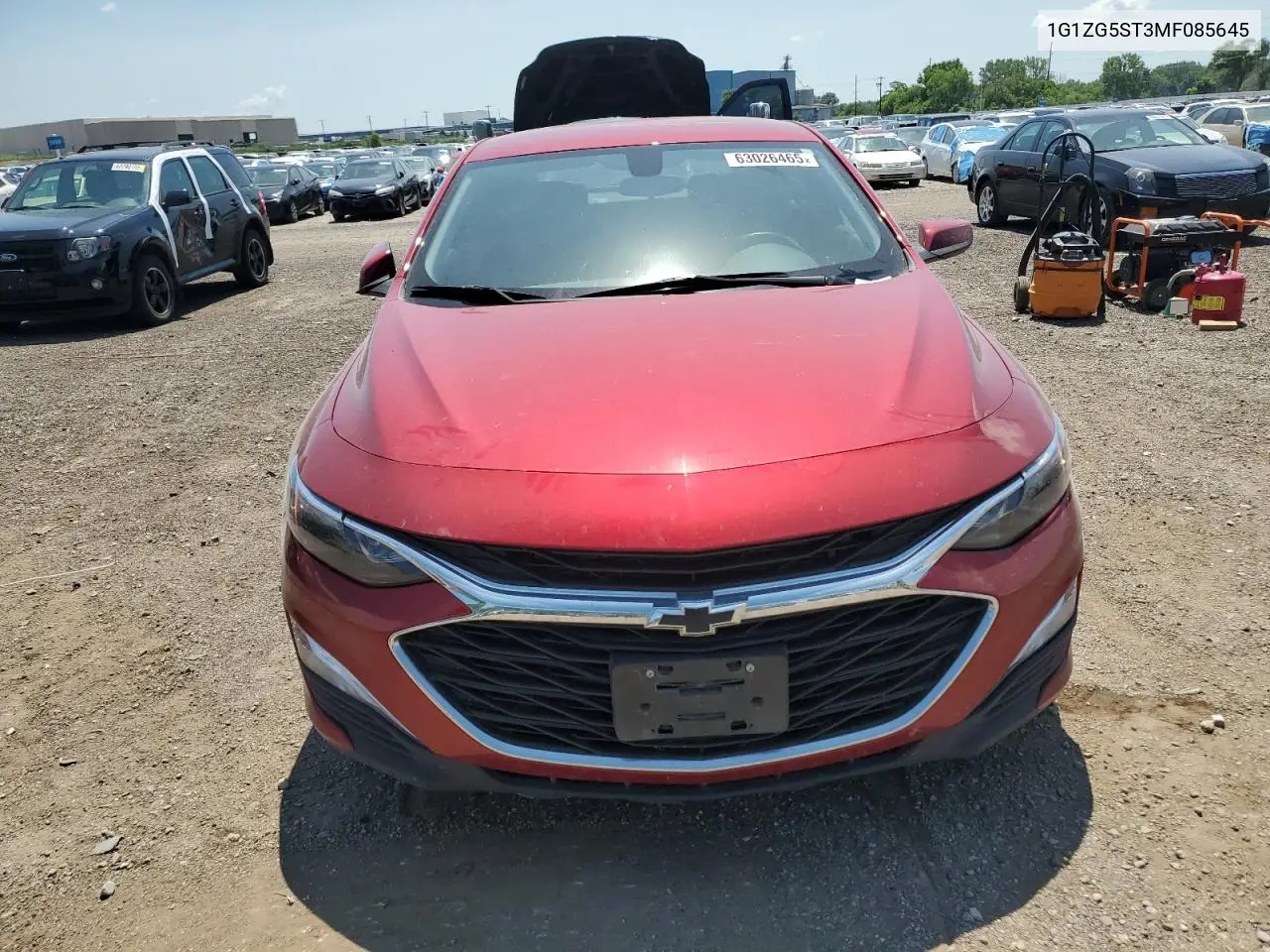 2021 Chevrolet Malibu Rs VIN: 1G1ZG5ST3MF085645 Lot: 63026465