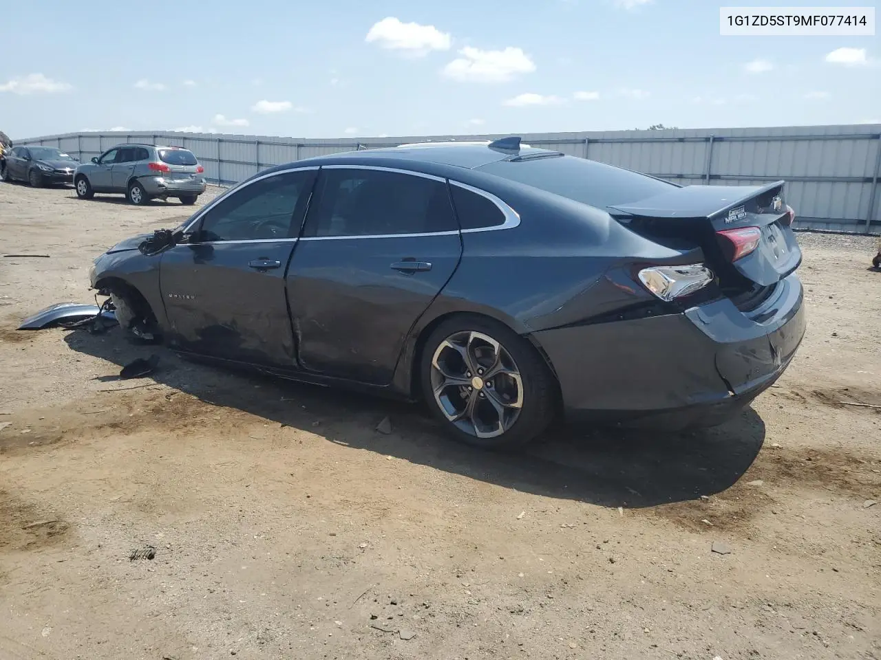 2021 Chevrolet Malibu Lt VIN: 1G1ZD5ST9MF077414 Lot: 63210785