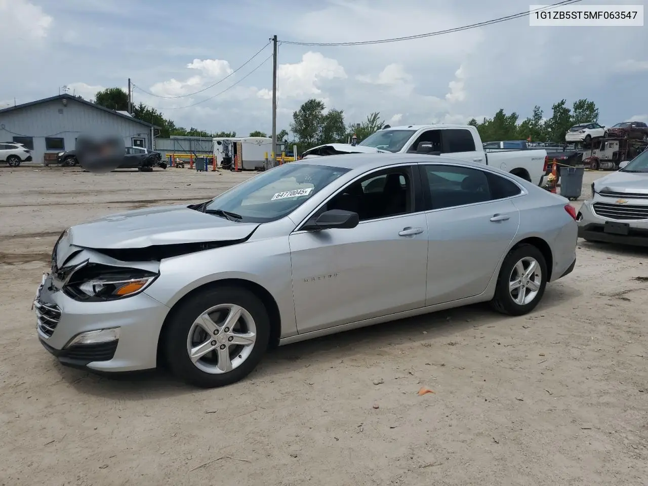 2021 Chevrolet Malibu Ls VIN: 1G1ZB5ST5MF063547 Lot: 64770045