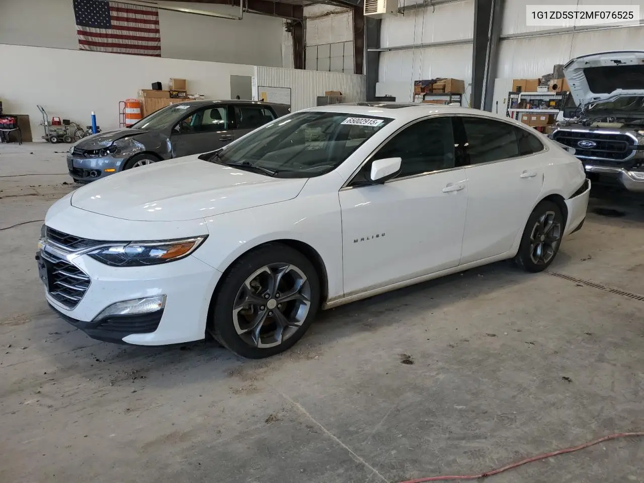 2021 Chevrolet Malibu Lt VIN: 1G1ZD5ST2MF076525 Lot: 65002915