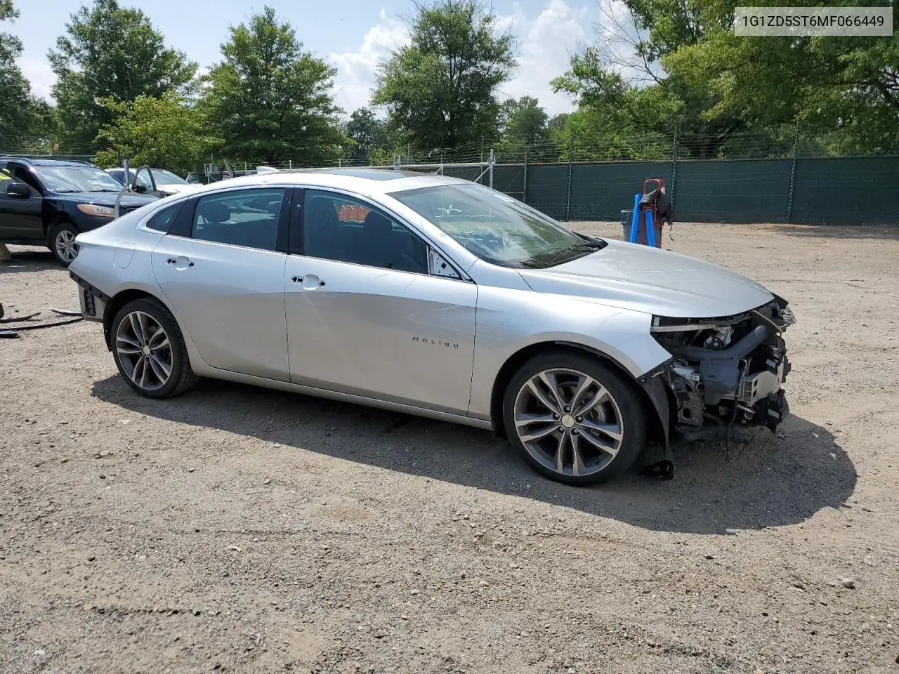 2021 Chevrolet Malibu Lt VIN: 1G1ZD5ST6MF066449 Lot: 65520165