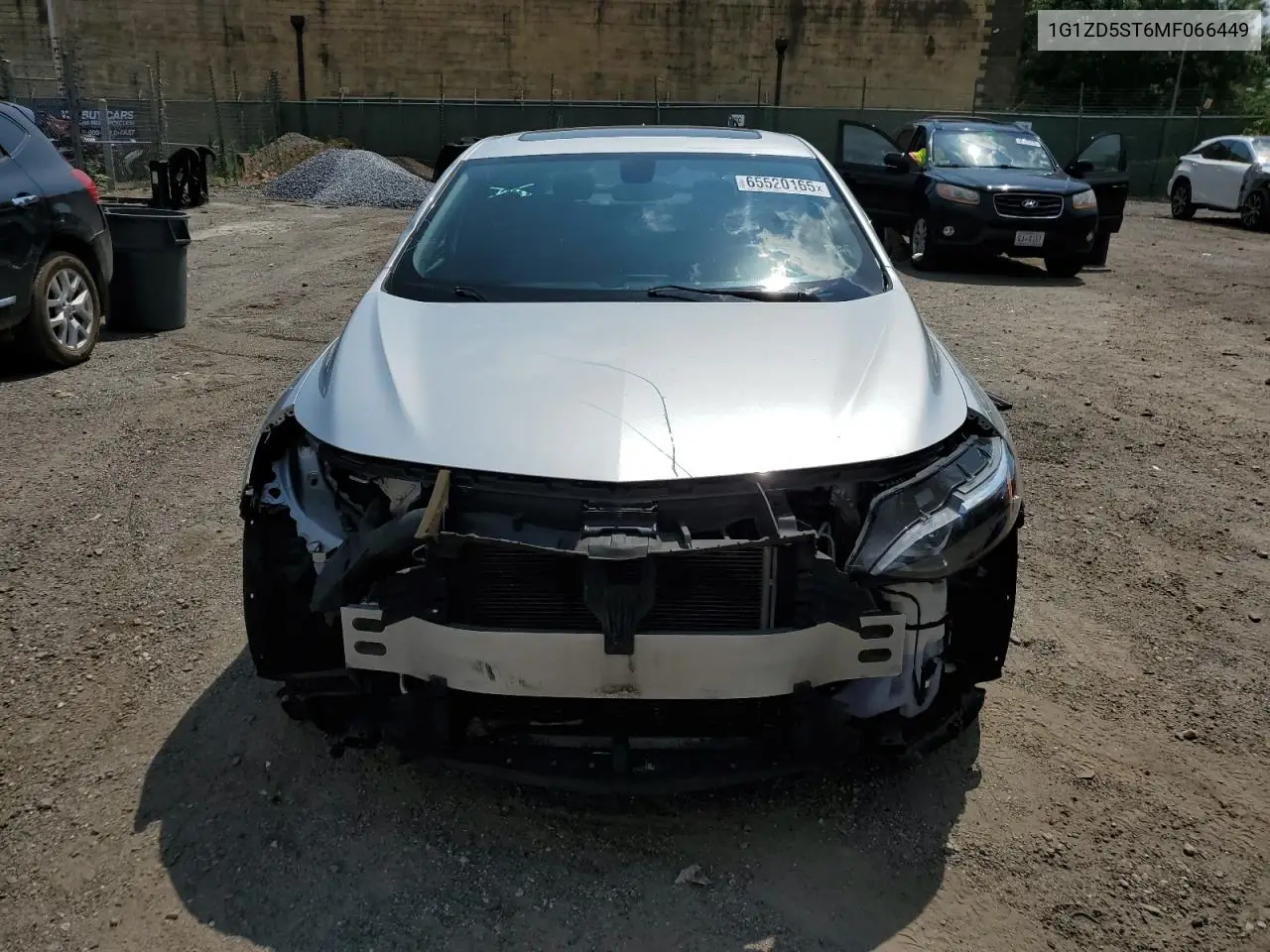 2021 Chevrolet Malibu Lt VIN: 1G1ZD5ST6MF066449 Lot: 65520165