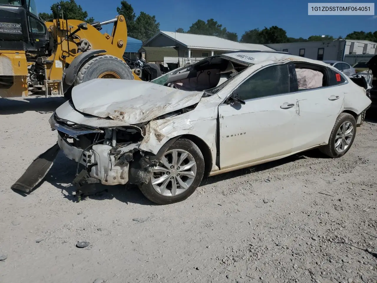 2021 Chevrolet Malibu Lt VIN: 1G1ZD5ST0MF064051 Lot: 66021105