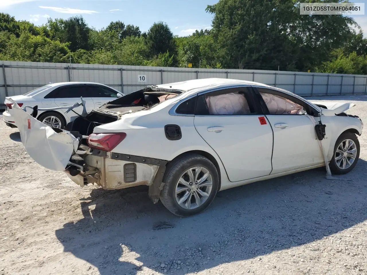 2021 Chevrolet Malibu Lt VIN: 1G1ZD5ST0MF064051 Lot: 66021105