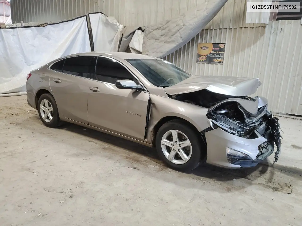 2022 Chevrolet Malibu Lt VIN: 1G1ZD5ST1NF179582 Lot: 52876395