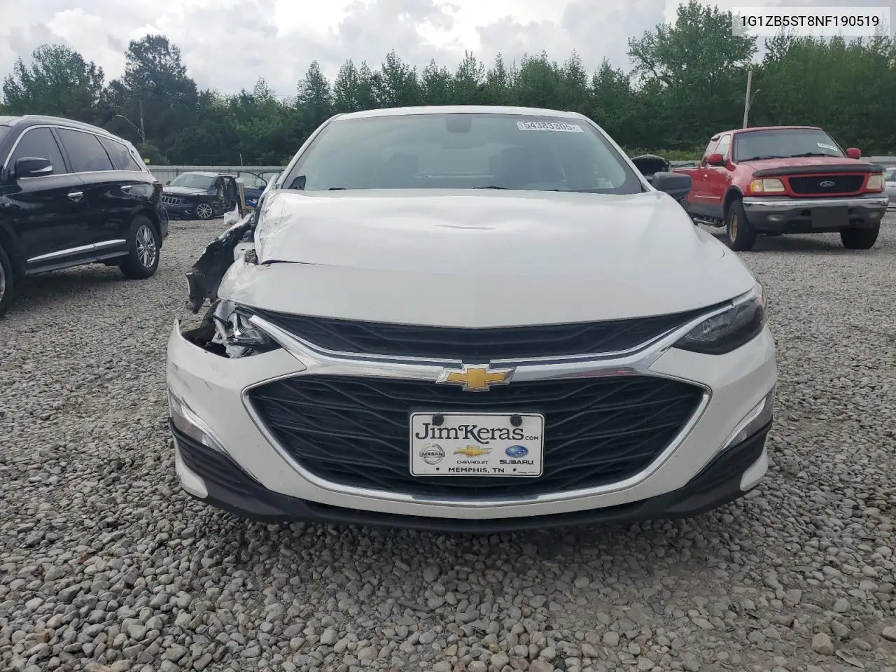 2022 Chevrolet Malibu Ls VIN: 1G1ZB5ST8NF190519 Lot: 54383305