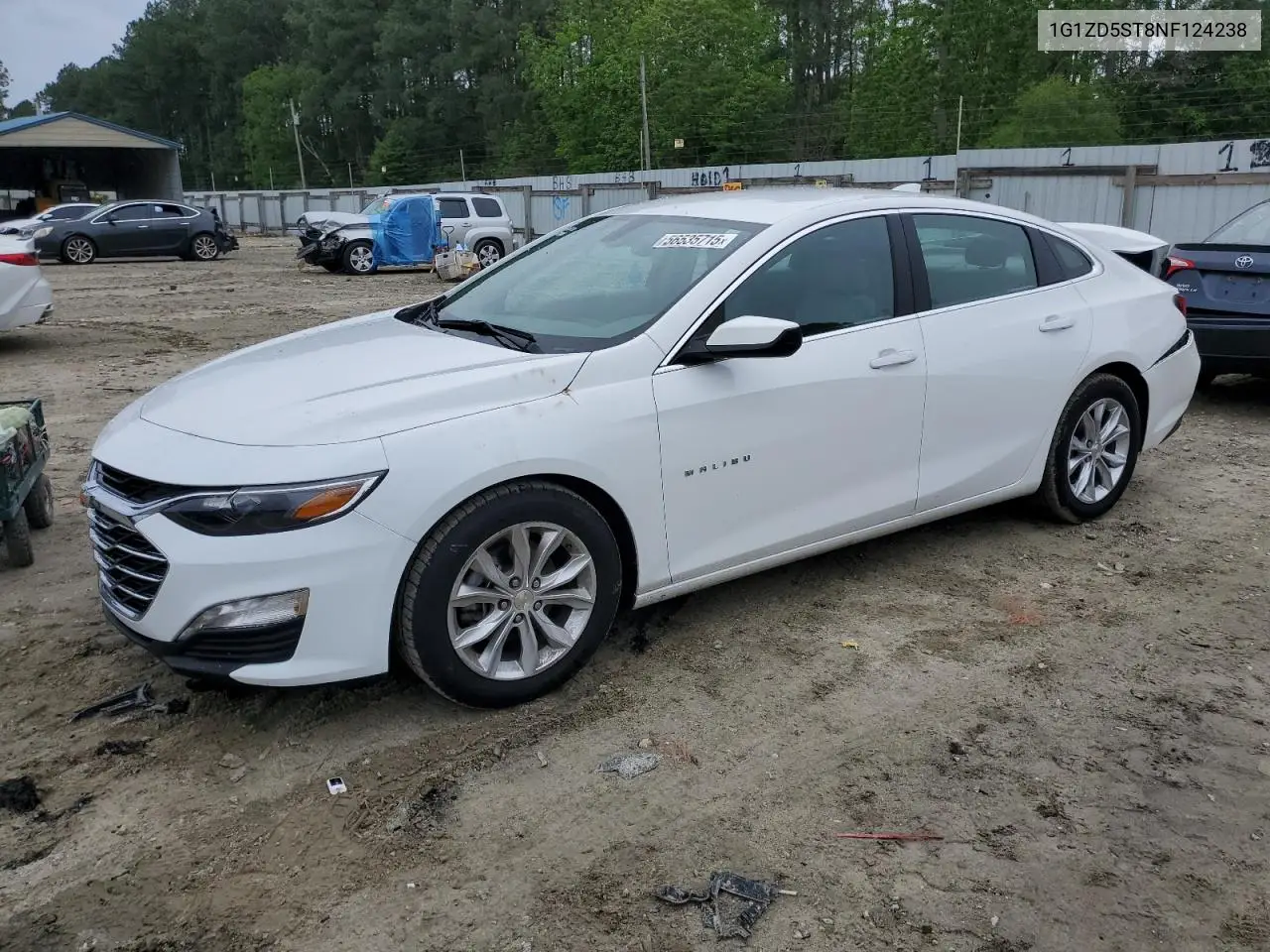 2022 Chevrolet Malibu Lt VIN: 1G1ZD5ST8NF124238 Lot: 56535715