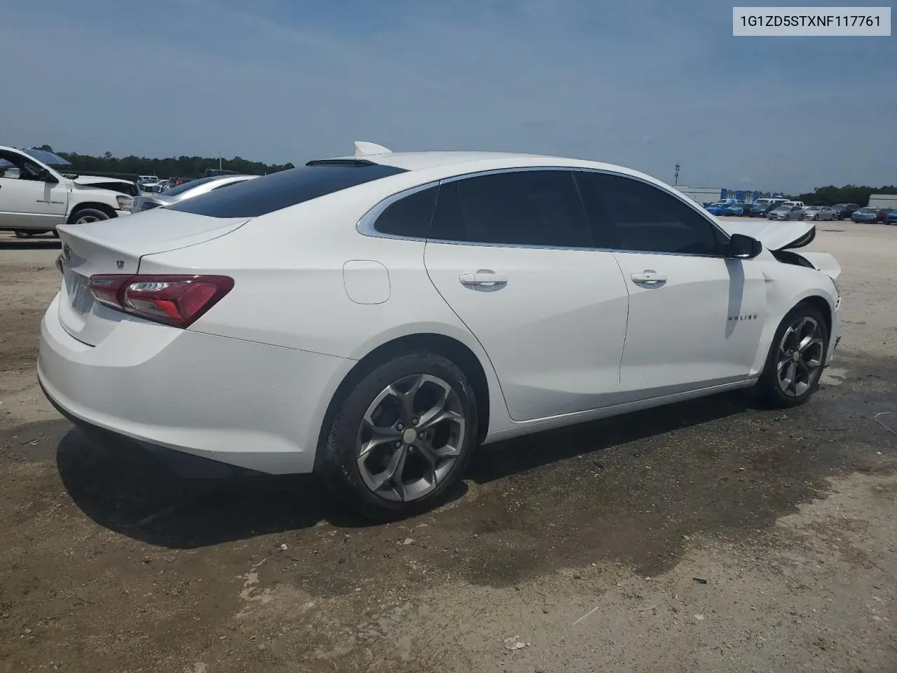 2022 Chevrolet Malibu Lt VIN: 1G1ZD5STXNF117761 Lot: 57657315
