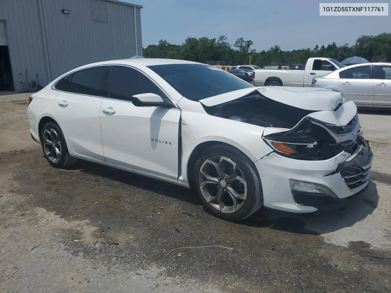 2022 Chevrolet Malibu Lt VIN: 1G1ZD5STXNF117761 Lot: 57657315