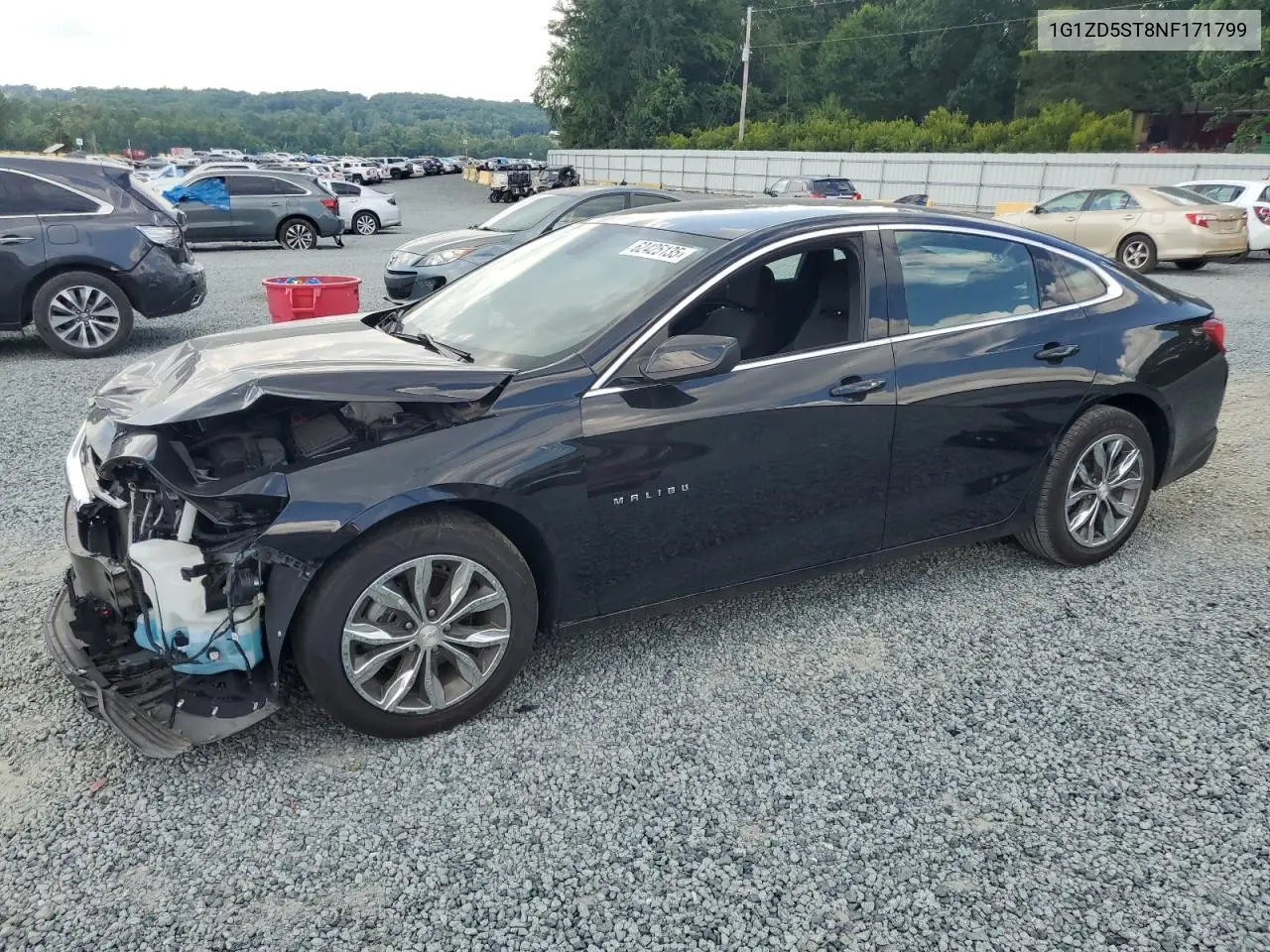 2022 Chevrolet Malibu Lt VIN: 1G1ZD5ST8NF171799 Lot: 62425135