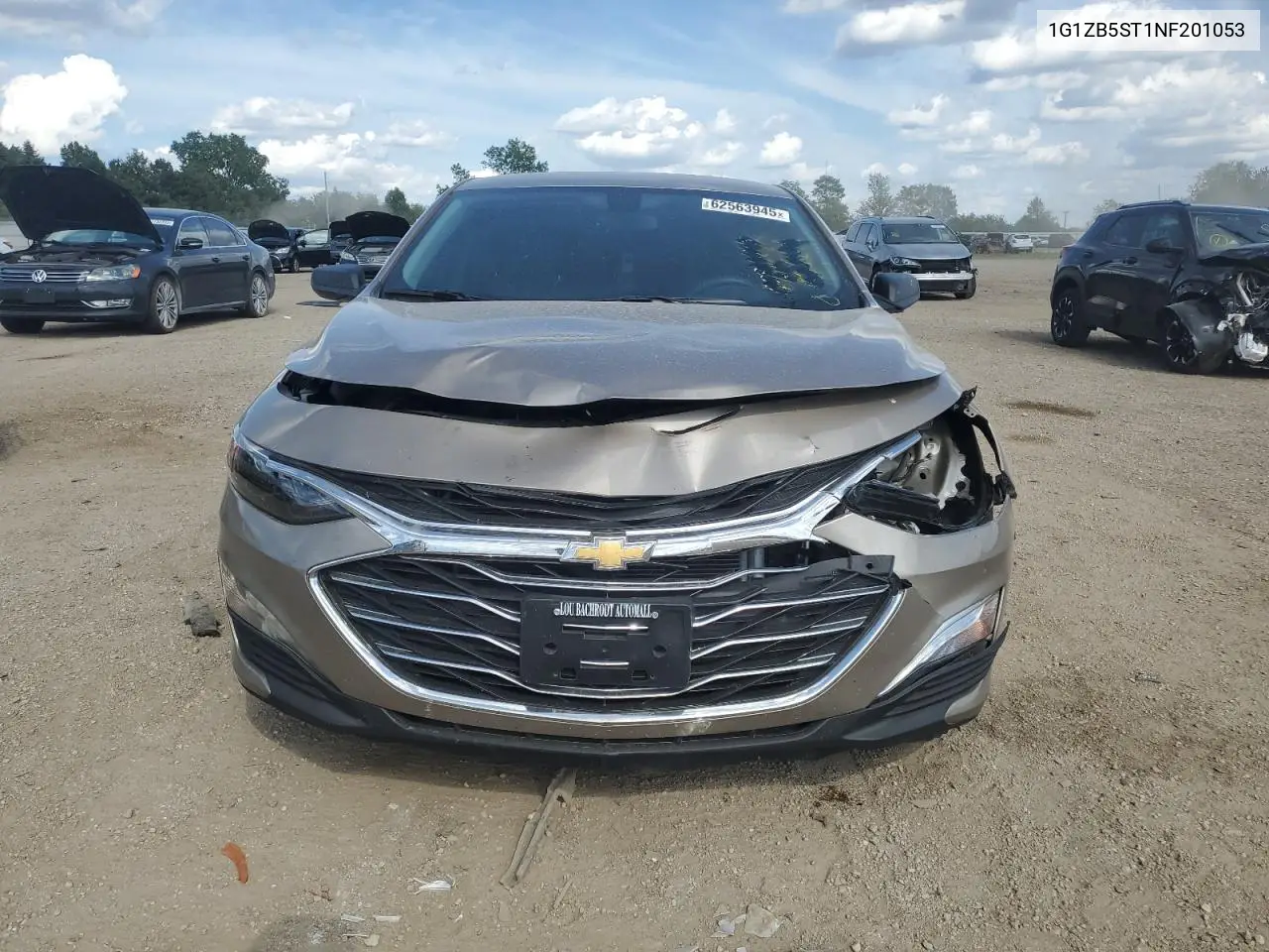 2022 Chevrolet Malibu Ls VIN: 1G1ZB5ST1NF201053 Lot: 62563945