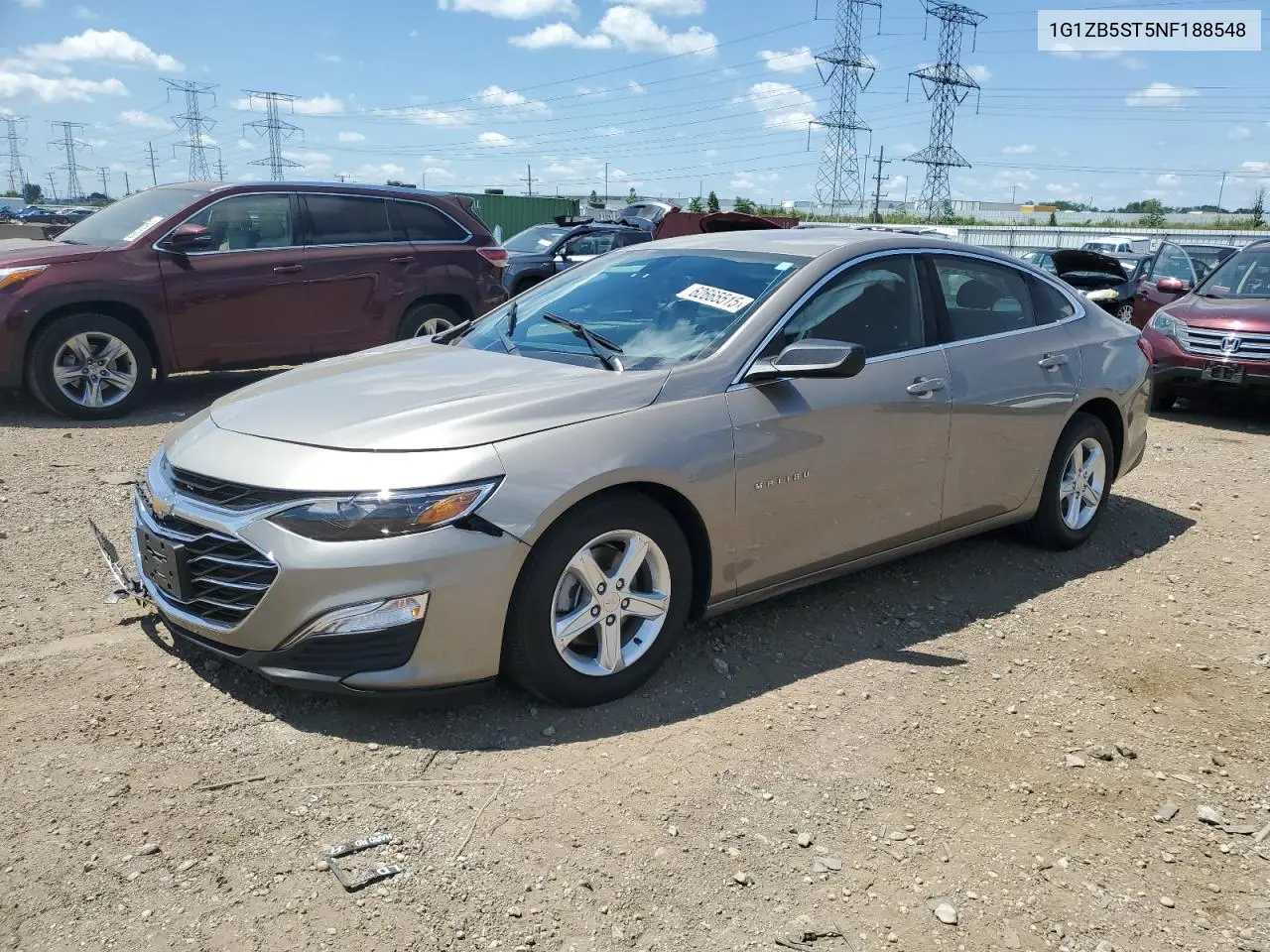 2022 Chevrolet Malibu Ls VIN: 1G1ZB5ST5NF188548 Lot: 62665515