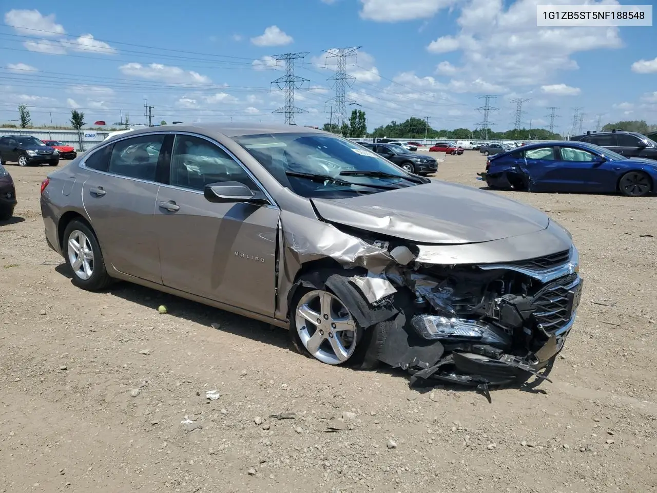 2022 Chevrolet Malibu Ls VIN: 1G1ZB5ST5NF188548 Lot: 62665515