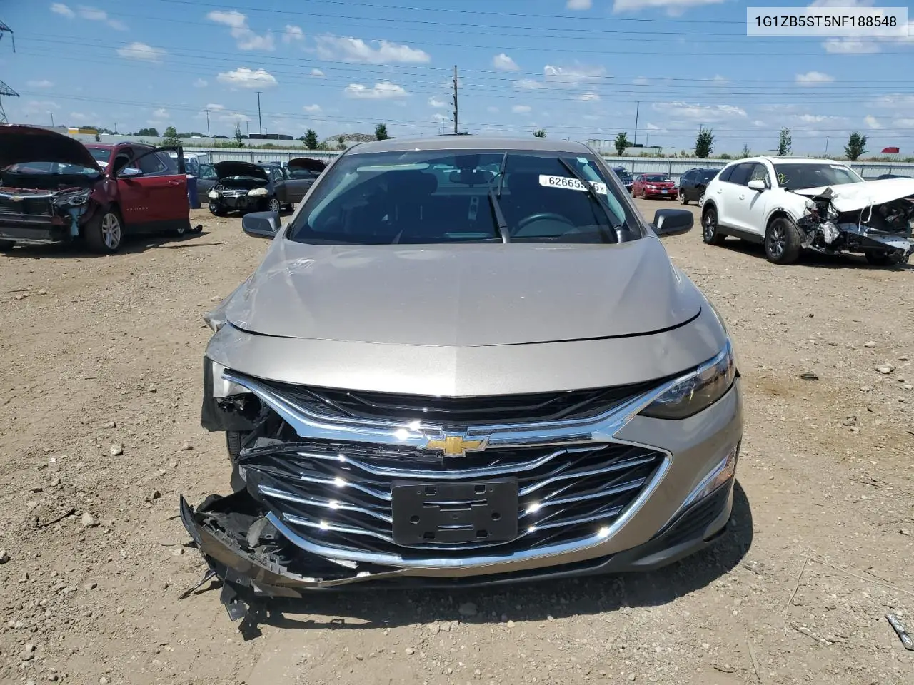 2022 Chevrolet Malibu Ls VIN: 1G1ZB5ST5NF188548 Lot: 62665515