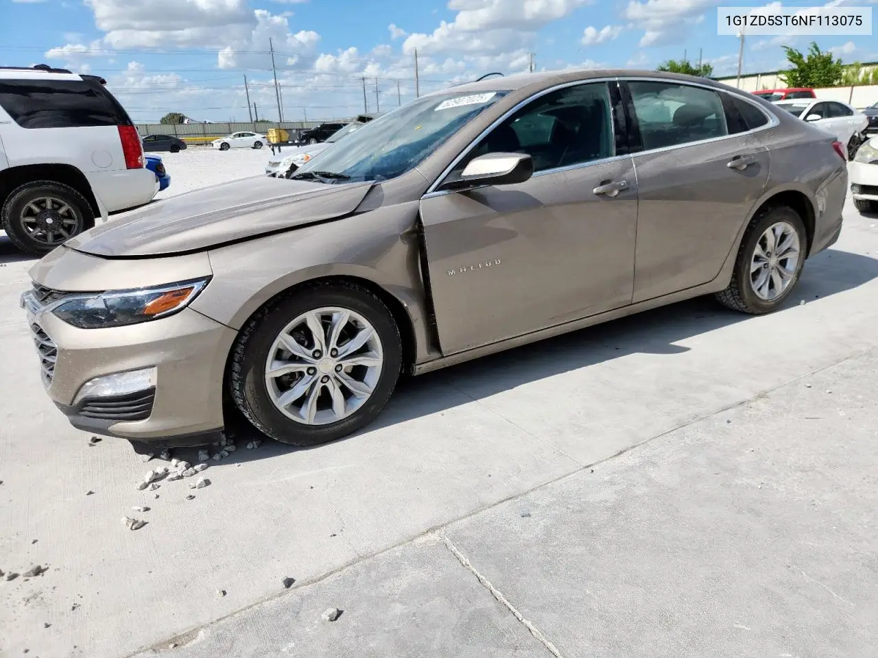 2022 Chevrolet Malibu Lt VIN: 1G1ZD5ST6NF113075 Lot: 62907025